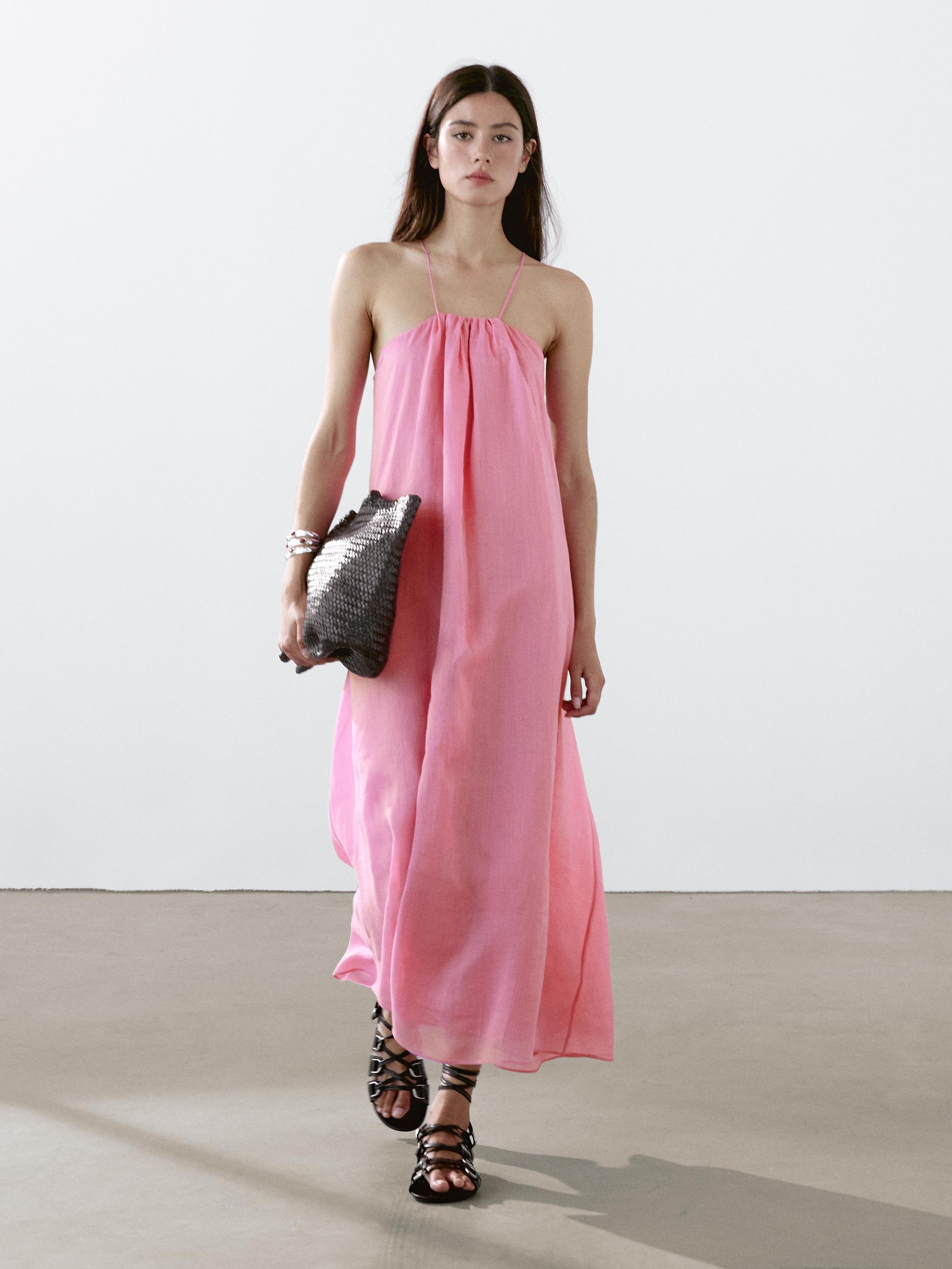 Vestido escote halter 