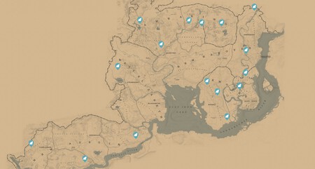 Ubicación Animales Legendarios Rdr2