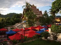 El mercado nocturno de Luang Prabang