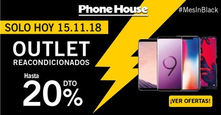 Mes in Black en Phone House: hasta un 20% de descuento en móviles reacondicionados