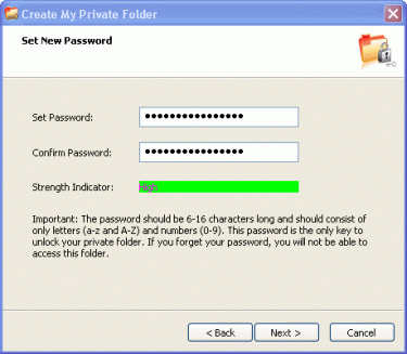 Microsoft Private Folders, carpeta protegida por contraseña