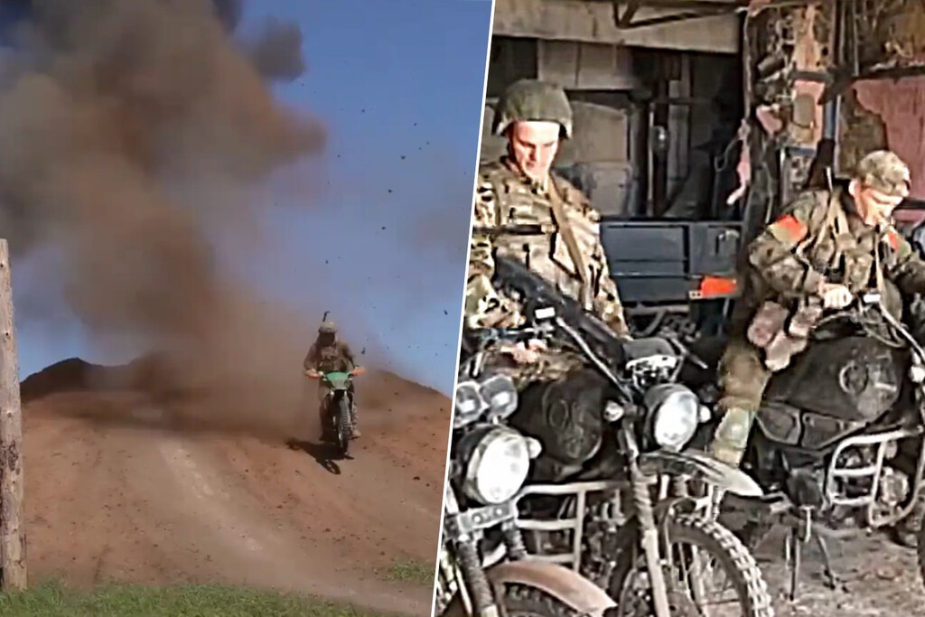 La guerra de Ucrania ha entrado en su fase Mad Max: Rusia está lanzando cargas de motocicletas para romper el frente