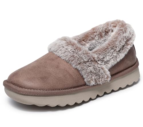 Skechers Women's Cozy Up Slipper, marrón, 40 EU