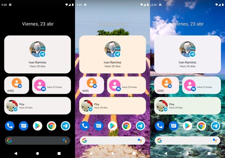 Widgets Colores Android 12