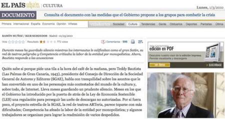 Teddy Bautista aboga porque las operadoras cobren a Google y repercuta en la SGAE