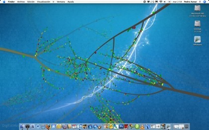 Offshoots: Fondo de pantalla dinámico, con árboles autogenerados