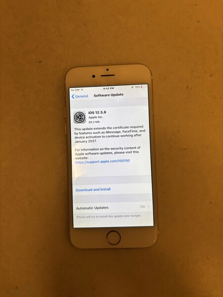 Iphone 5s Actualizacion Ios 12 5 8