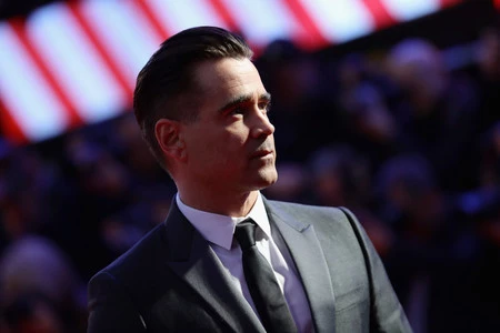 Colin Farrell de un impecable look negro en el Festival de Cine de Londres