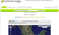 World Time Engine, comparaciones horarias mundiales