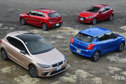Comparativa: SEAT Ibiza vs. Suzuki Swift vs. KIA Rio vs. Mazda2