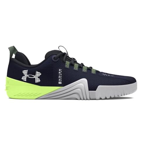 Under Armour, TriBase Reign 6 Hombre, Midnight Navy Morph Green White, 42 EU