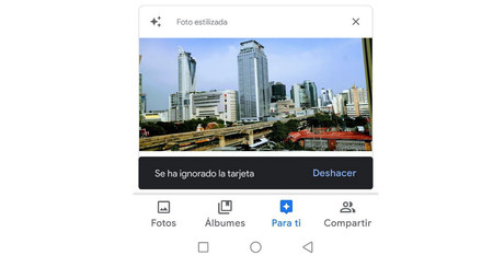 Google Fotos prueba a dejarte recuperar las sugerencias de edición de fotos que has descartado