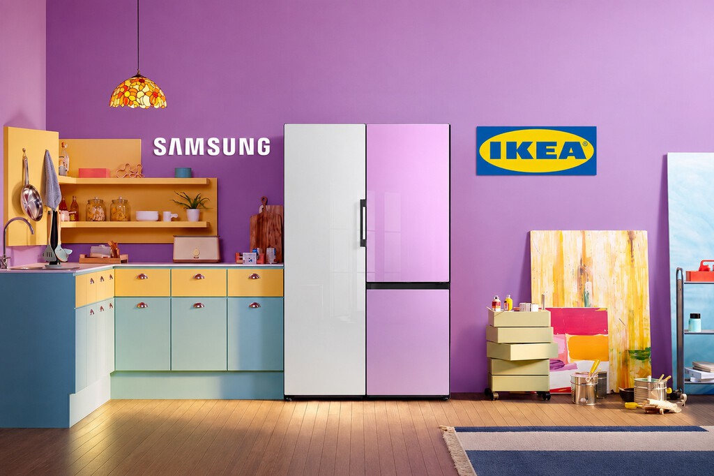 Muebles IKEA, frigorífico Samsung Bespoke y paneles de color: la forma más sencilla de cambiar la cocina sin meterse en obras 