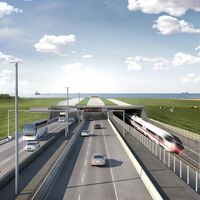 Dinamarca y Alemania construyen el túnel submarino sumergido más grande del mundo con bloques de hormigón de 73,000 toneladas