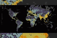 Mapa mundial de la densidad de población