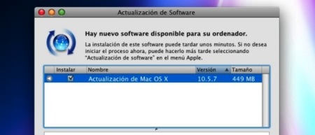 ¡Mac OS X 10.5.7 ya disponible!
