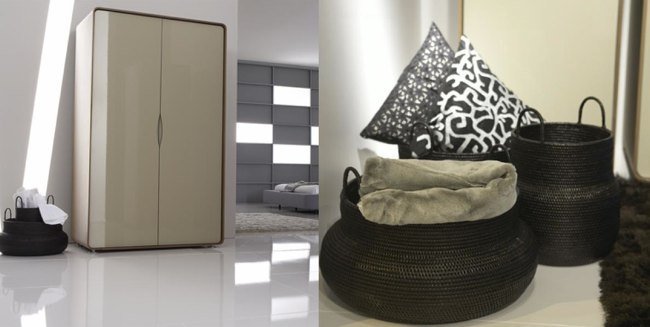 Cestos de rattan para usos diversos