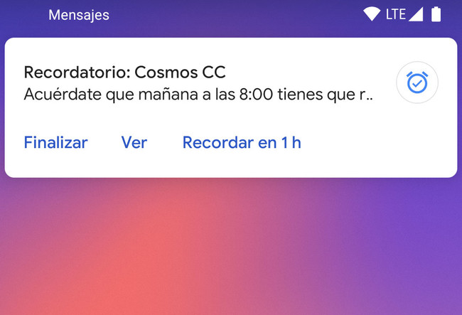 Recordatorios Mensajes