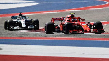 Raikkonen Hamilton Austin F1 2018