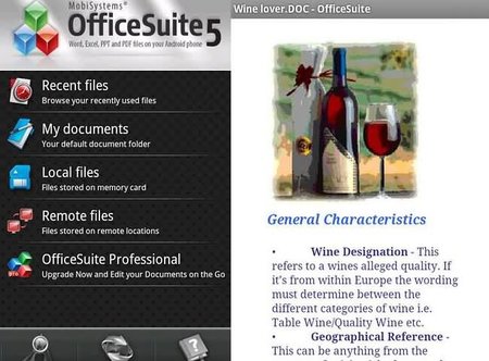 Visualiza tus documentos desde tu móvil con la aplicación OfficeSuite Viewer 5