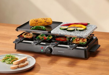 Raclette Grill Con Piedra Natural