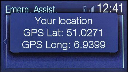 Sistema de llamadas de emergencia Ford