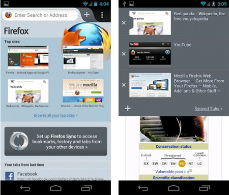 Firefox para Android sale de beta con mejoras en rendimiento y soporte Flash
