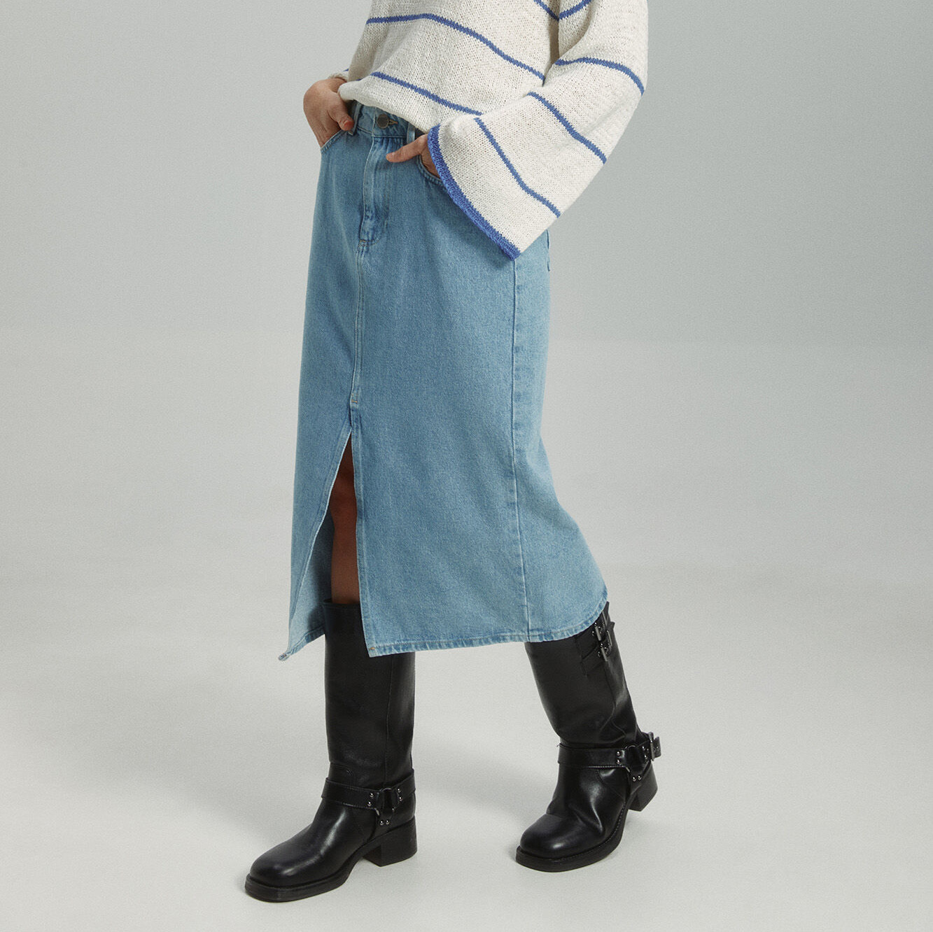 Only
Falda vaquera midi
