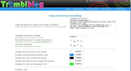 Trombiblog, permite a tus visitantes sacarse una foto a través de un widget desde tu web