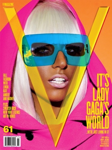 Lady Gaga, como siempre, provocativa para la revista V