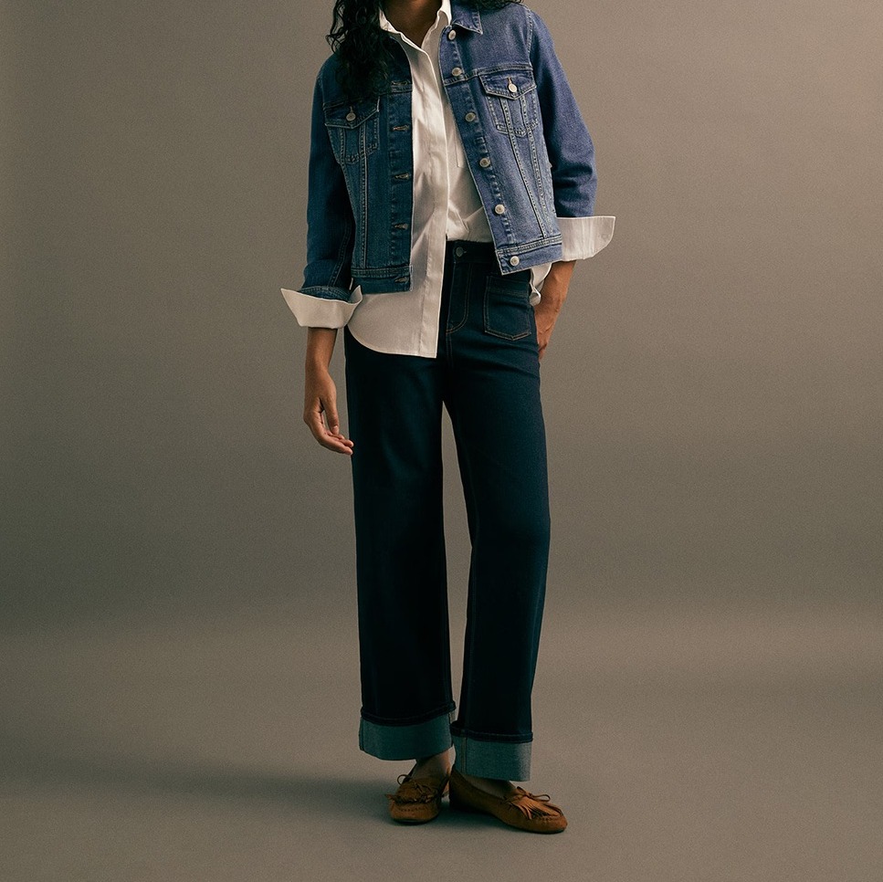 Jeans recto tobillero largo - Sfera - Indigo

