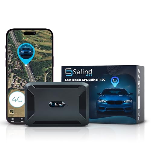 Salind 11 4G - Localizador GPS con Imán para Coches, Otros Vehículos y Maquinaria - Seguimiento en Tiempo Real, Historial de Rutas y Alarmas Antirrobo - Batería de hasta 70 Días (Modo Espera)