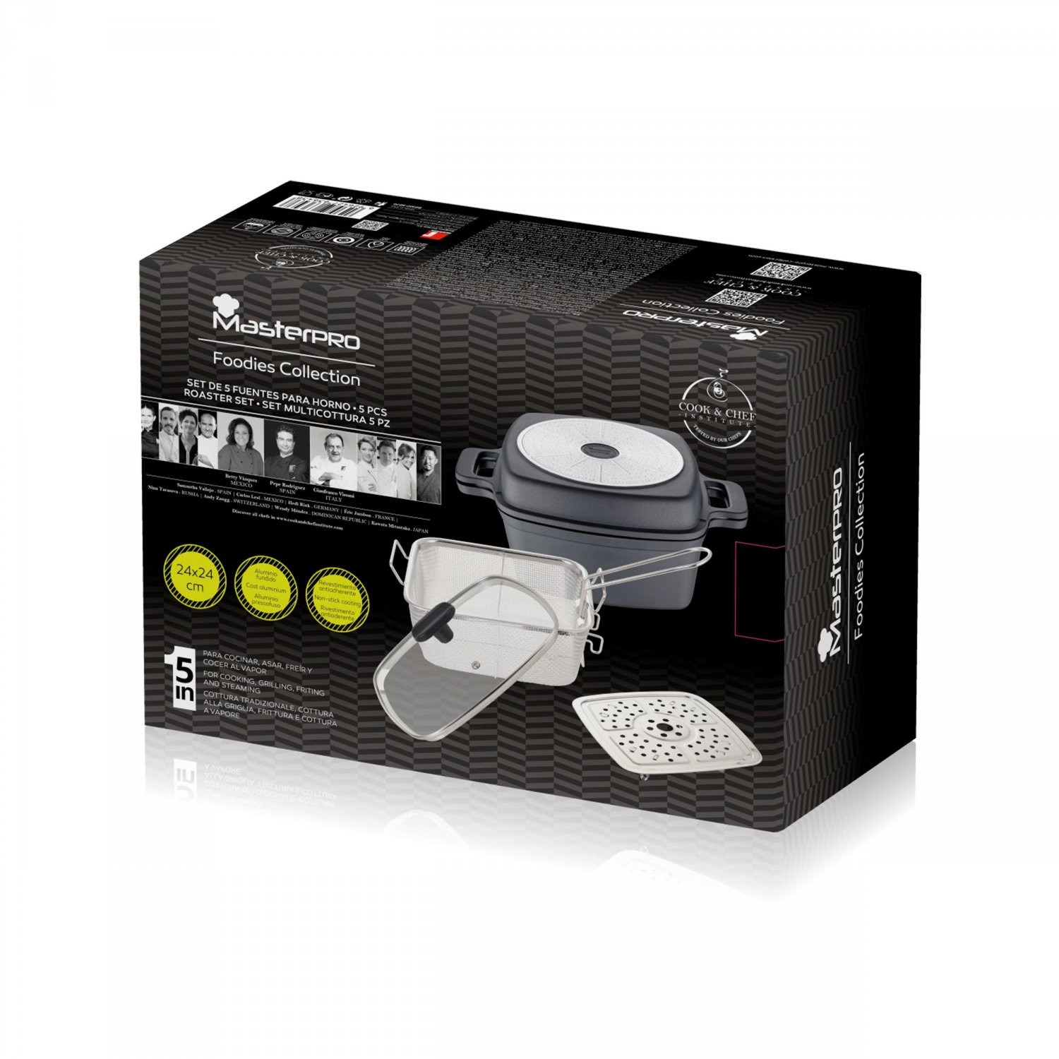  Pack Olla Multifunción 5 en1 - MASTERPRO Foodies 