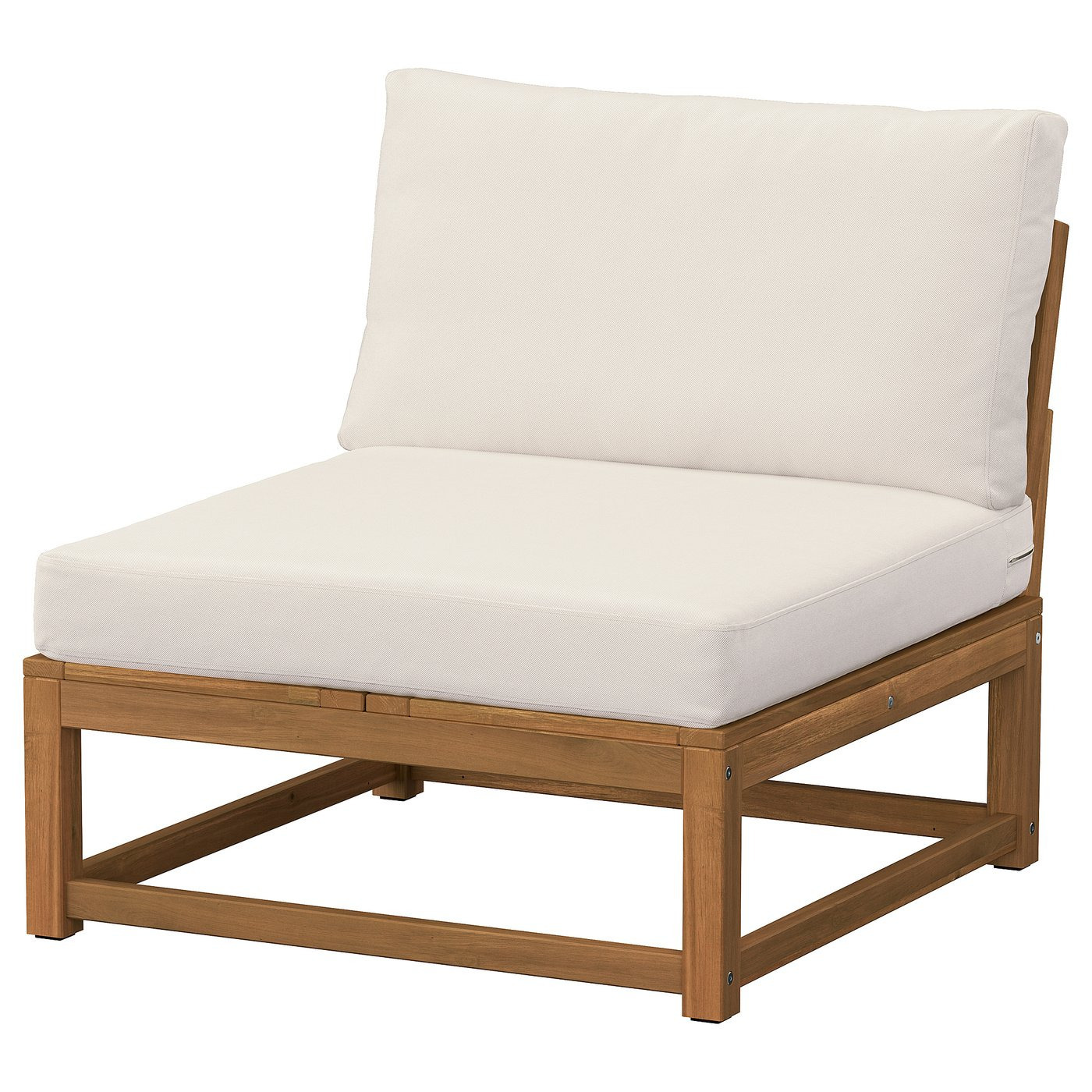 NÄMMARÖ - Sillón de exterior, tinte marrón claro