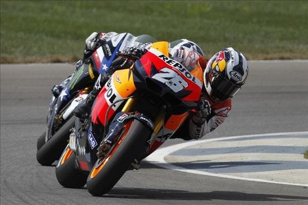 MotoGP Indianápolis 2010: calor, caídas, aburrimiento y los galones en el Repsol Honda