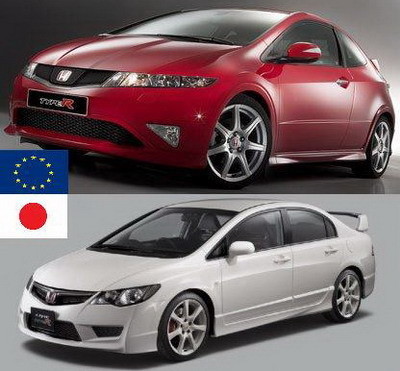 Honda Civic Type-R contra Honda Civic Type-R: la versión europea contra la japonesa