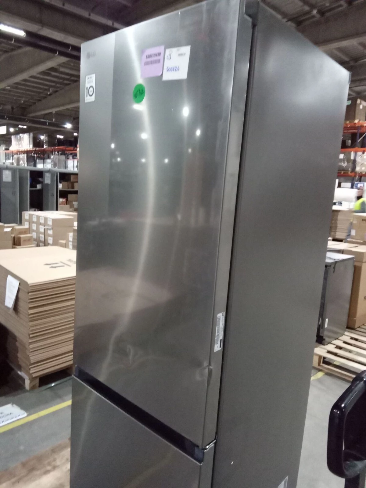 Frigorífico combi - LG GBV3100APY, No Frost, 186 cm, 344 l, REFG12893