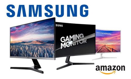 Monitores Samsung en oferta en Amazon: hasta 50 euros de descuento en modelos planos y curvos, para trabajar y jugar