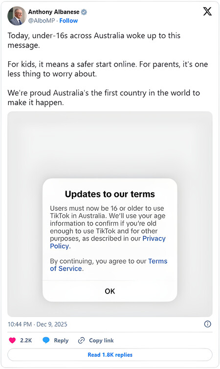 Australia Bans Minors Of 16 Under Age To Use Social Media Apps