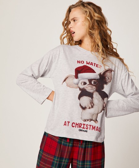 Conjunto De Pijama Familiar USBD - Xadrez Búfalo Com Estampa De Veado, Tamanho M