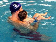 Matronatación o natación para bebes
