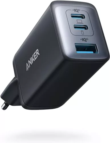 Anker Nano II Cargador Carga Rapida USB C 65W con 3 Puertos PPS