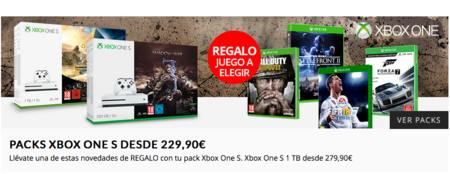 Pack Xbox One S de 500GB + juego extra por 229,90 euros y envío gratis