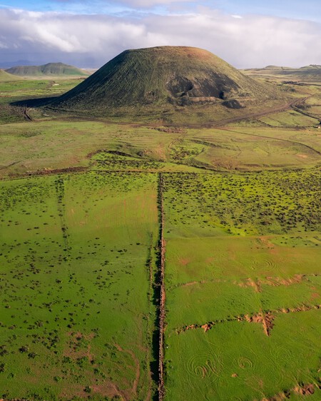 Ruta Senderismo Naturaleza Volcanes Verde Buen Tiempo Invierno Sol