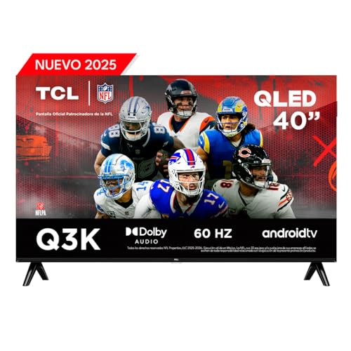 TCL Smart TV Pantalla 40" Android TV 2K QLED