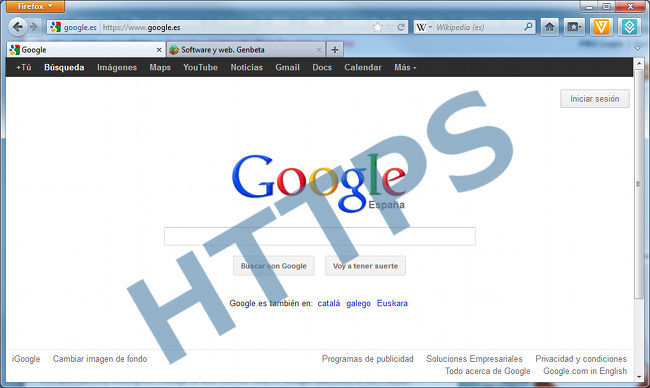 Firefox búsquedas en Google mediante HTTPS