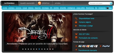 TusJuegos, la primera plataforma española de descarga digital de videojuegos