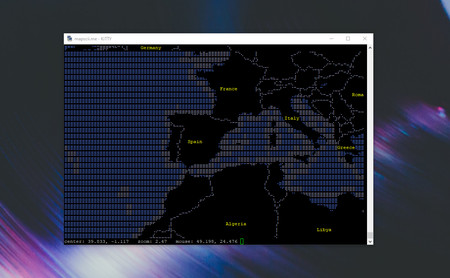 MapSCII: un mapa interactivo de todo el mundo en tu terminal de Windows, Linux o macOS