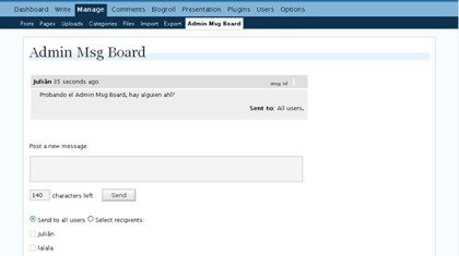 Admin Msg Board