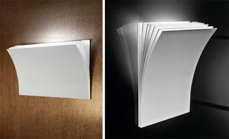 Lámparas que parecen folios